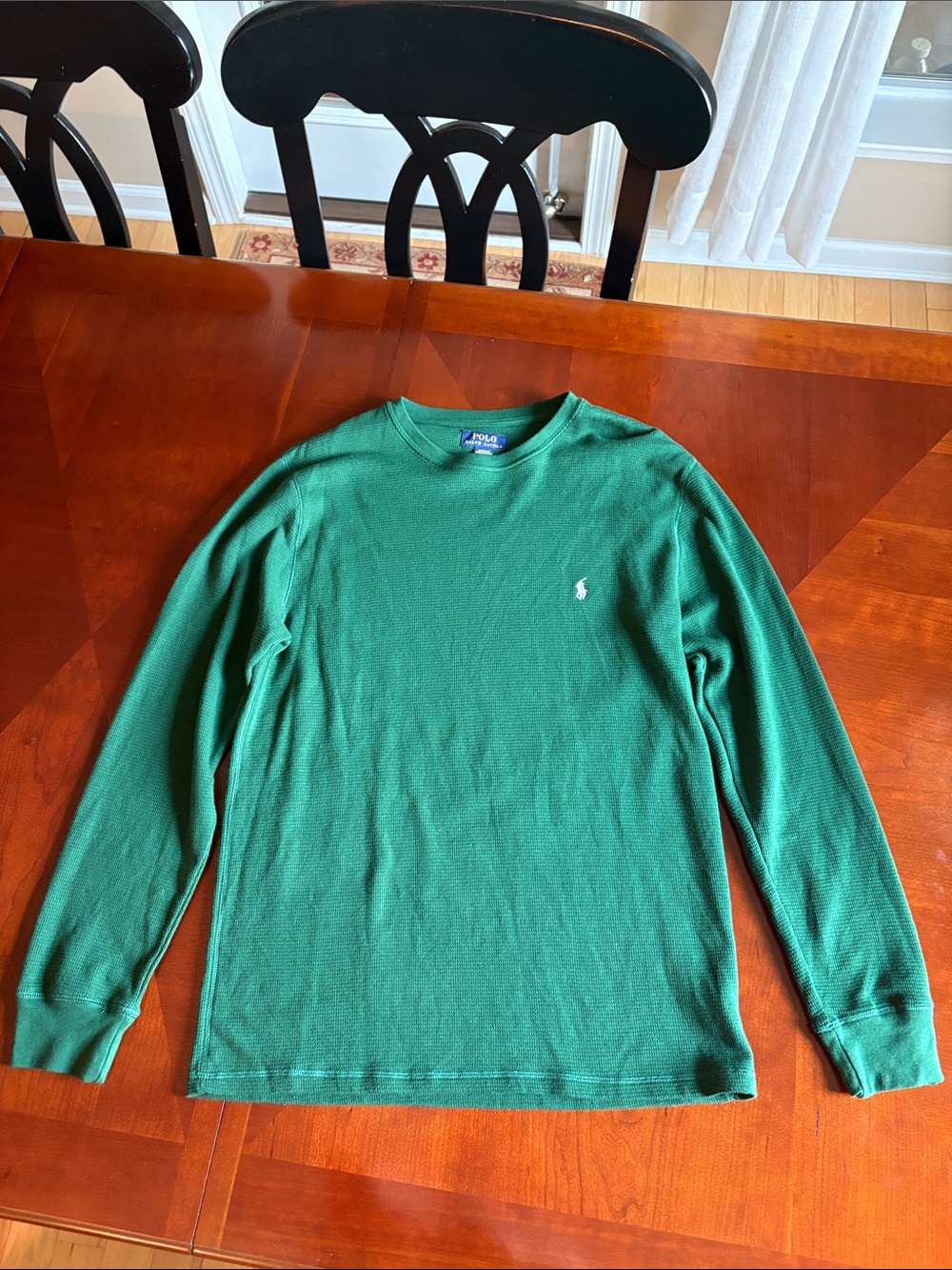 Men’s Polo by Ralph Lauren Hunter Green Crewneck Sleepwear Shirt
